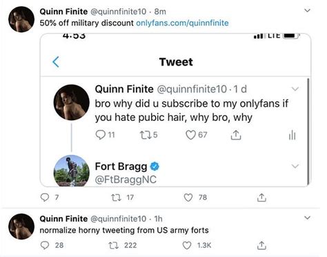 quinnfinite fort bragg|Sex Worker Cashes In On ‘Explicit’ Tweets From。